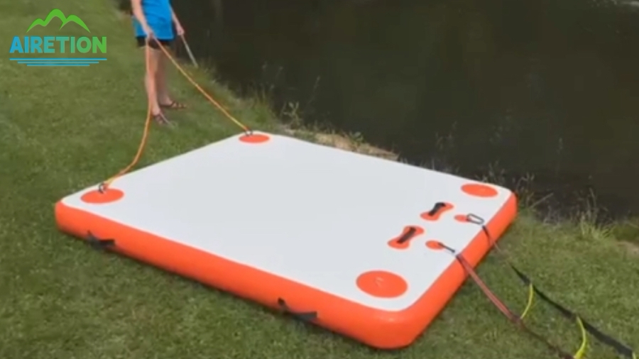 Plateforme flottante gonflable durable et antidérapante de qualité supérieure