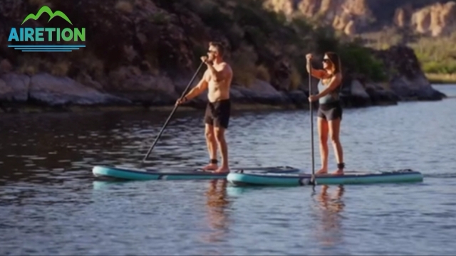 Planche de stand up paddle gonflable stable pour la pêche et les excursions