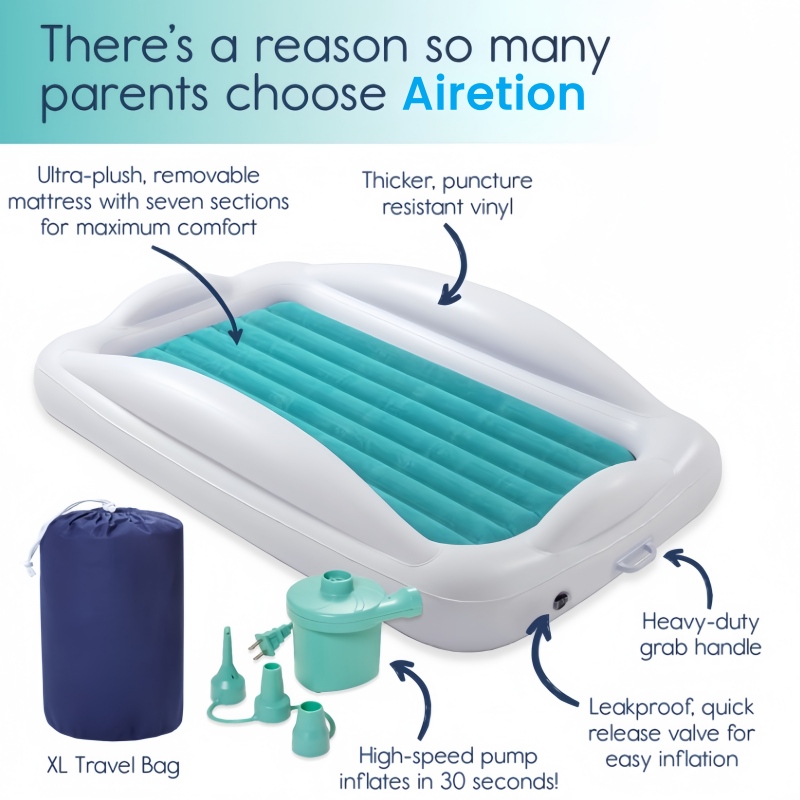 Le lit gonflable pour tout-petit dont chaque parent a besoin !