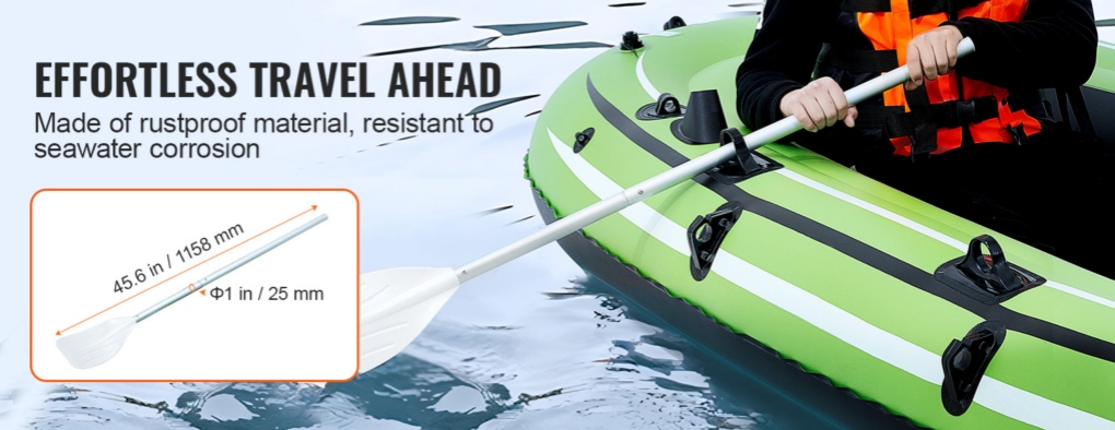 3-Person Inflatable Boat with Oars
