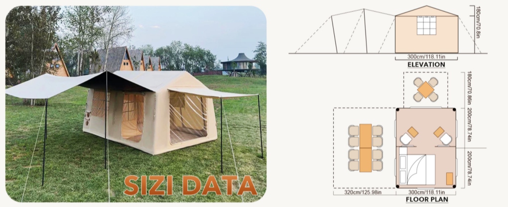 Outdoor Inflatable Tent for Camping