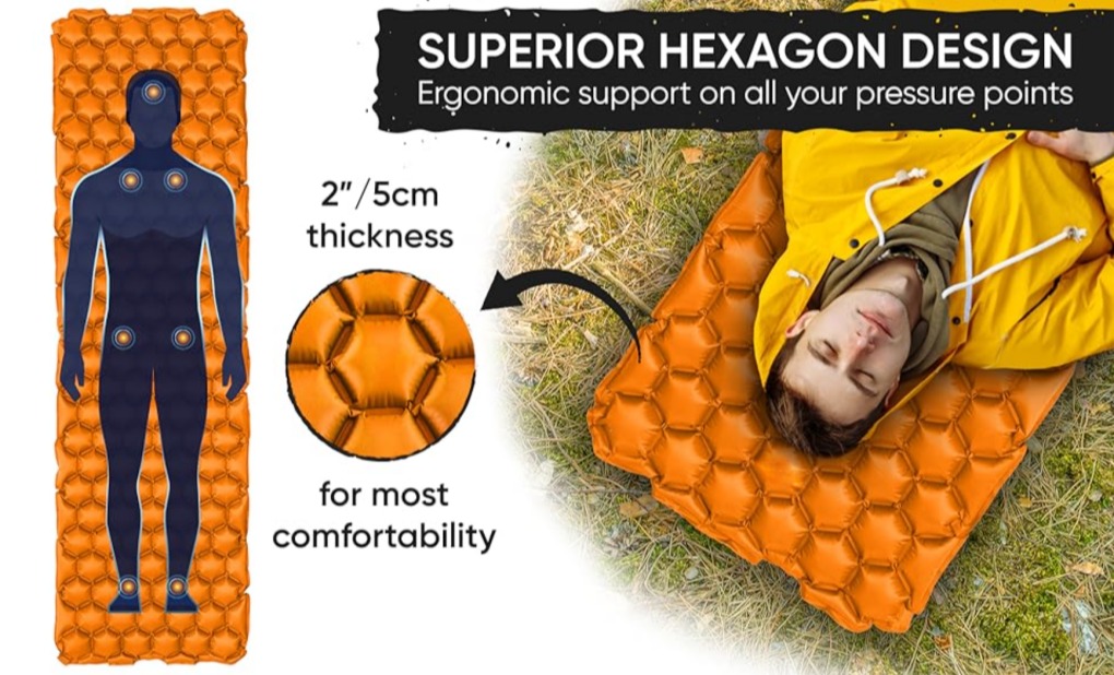 Outdoor Inflatable Sleeping Pad for Camping