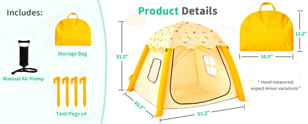 Portable Outdoor Inflatable Kids Play Tent