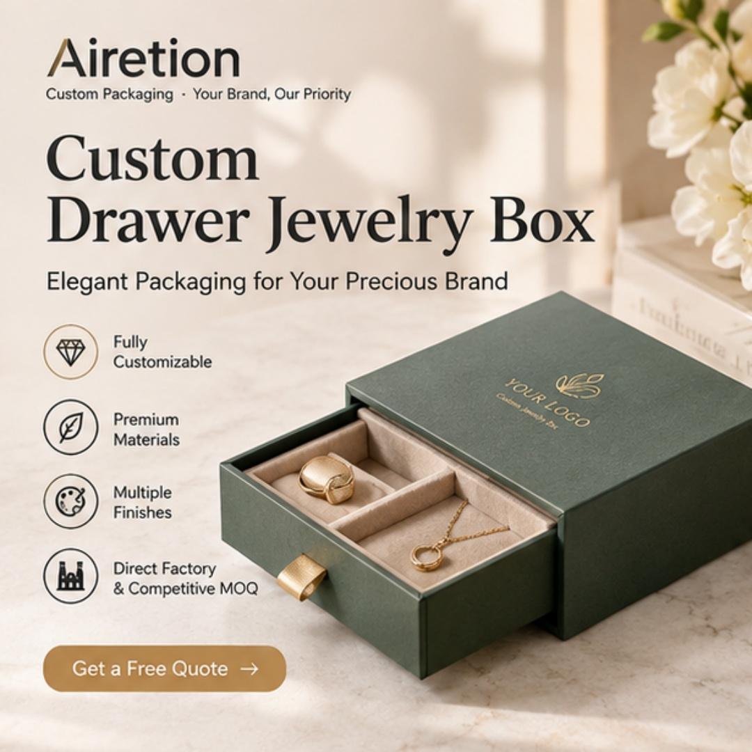 Personalized Logo Drawer jewelry Box