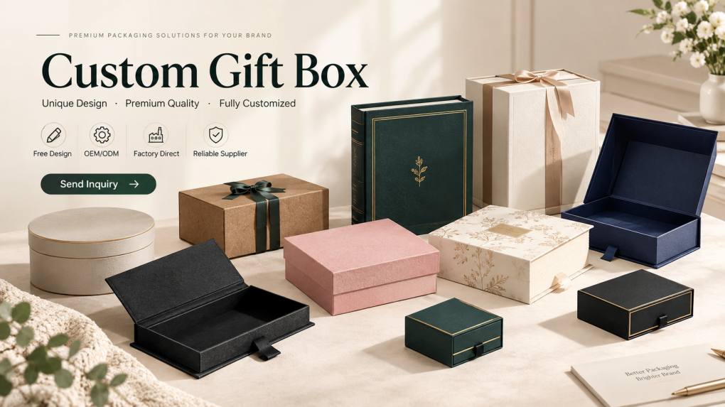 book shape gift box