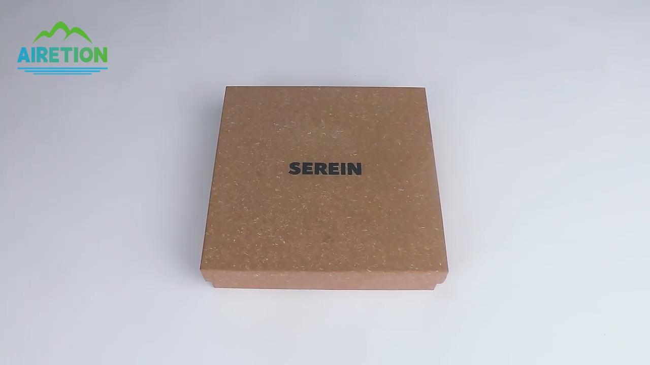 Coffret cadeau rigide carré personnalisé avec couvercle et base, logo en relief | Airetion Custom Packaging