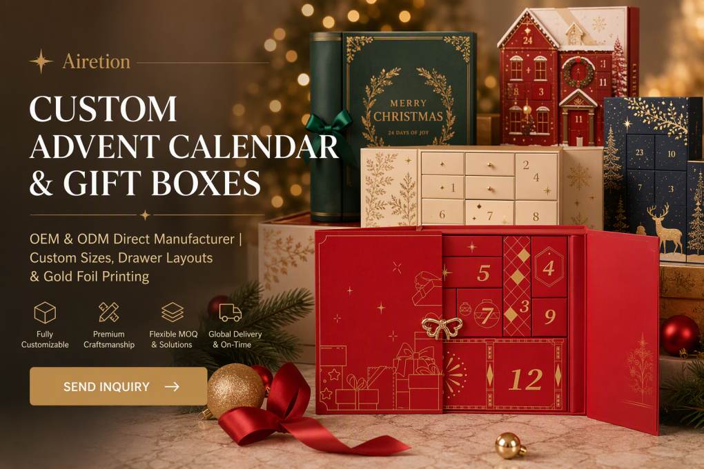 Custom advent calendar gift box