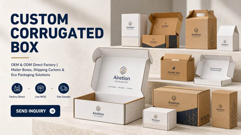 corrugated box Custom corrugated box mailer and shipping carton packaging