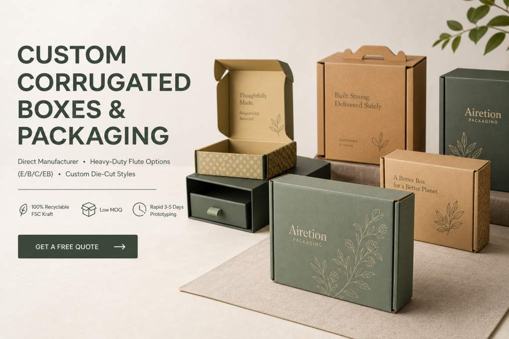 Custom Corrugated Boxes & Eco Packaging | Airetion Manufacturer