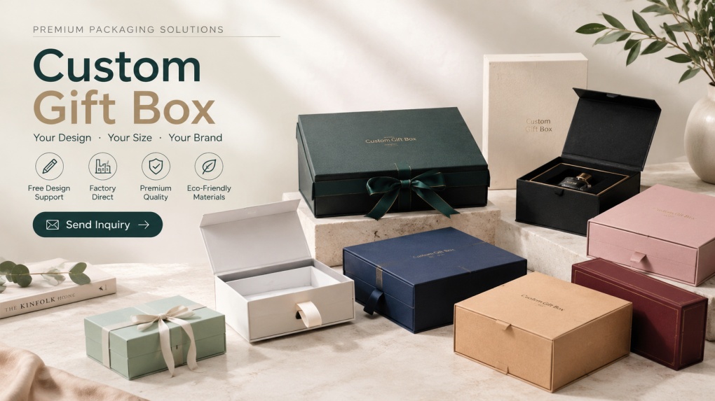 Custom rigid magnetic gift box
